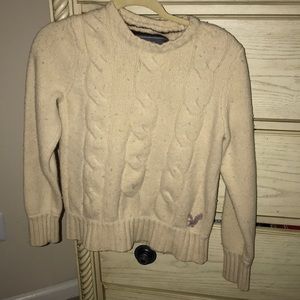 American eagle outfitters cream wool sweater